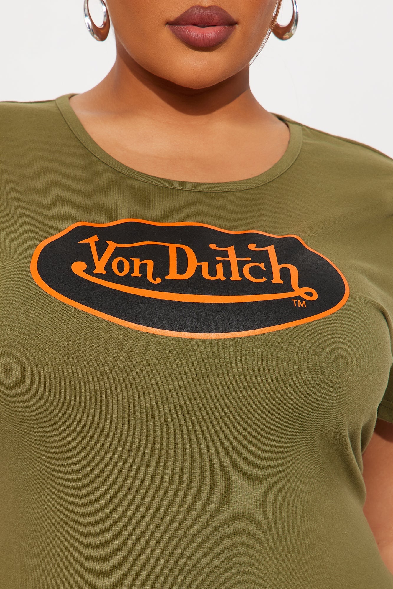 Von Dutch Patch Mini Dress - Olive