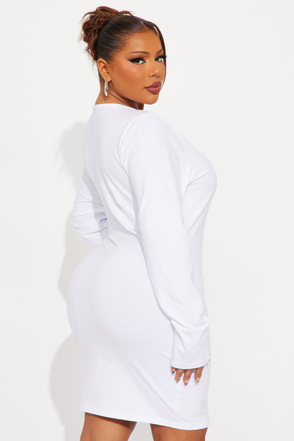 Von Dutch Logo Mini Dress - White