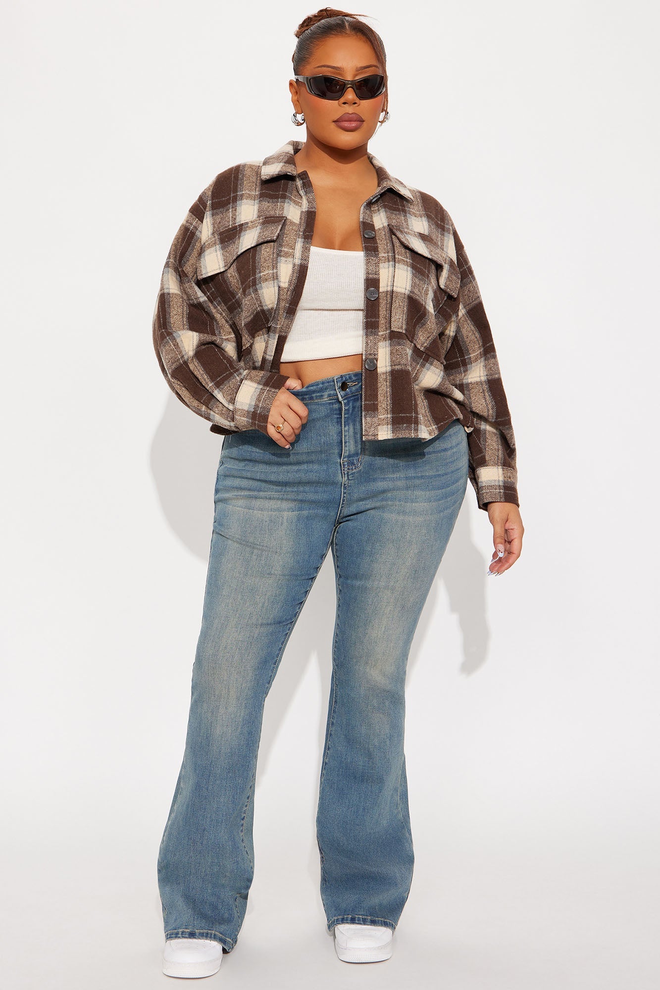 Classic Compression Sculpt Flare Jeans - Vintage Wash