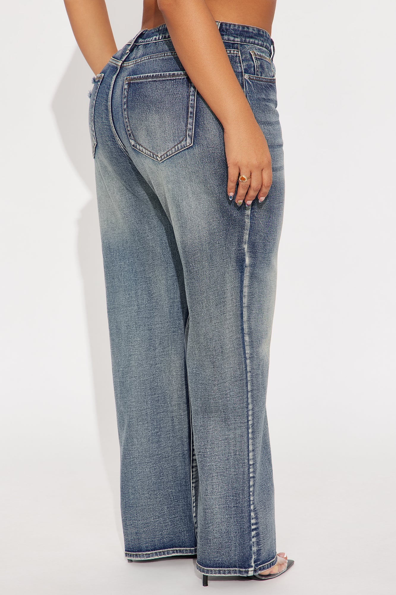 Secret Revealed High Rise Stretch Straight Leg Jeans - Vintage Wash