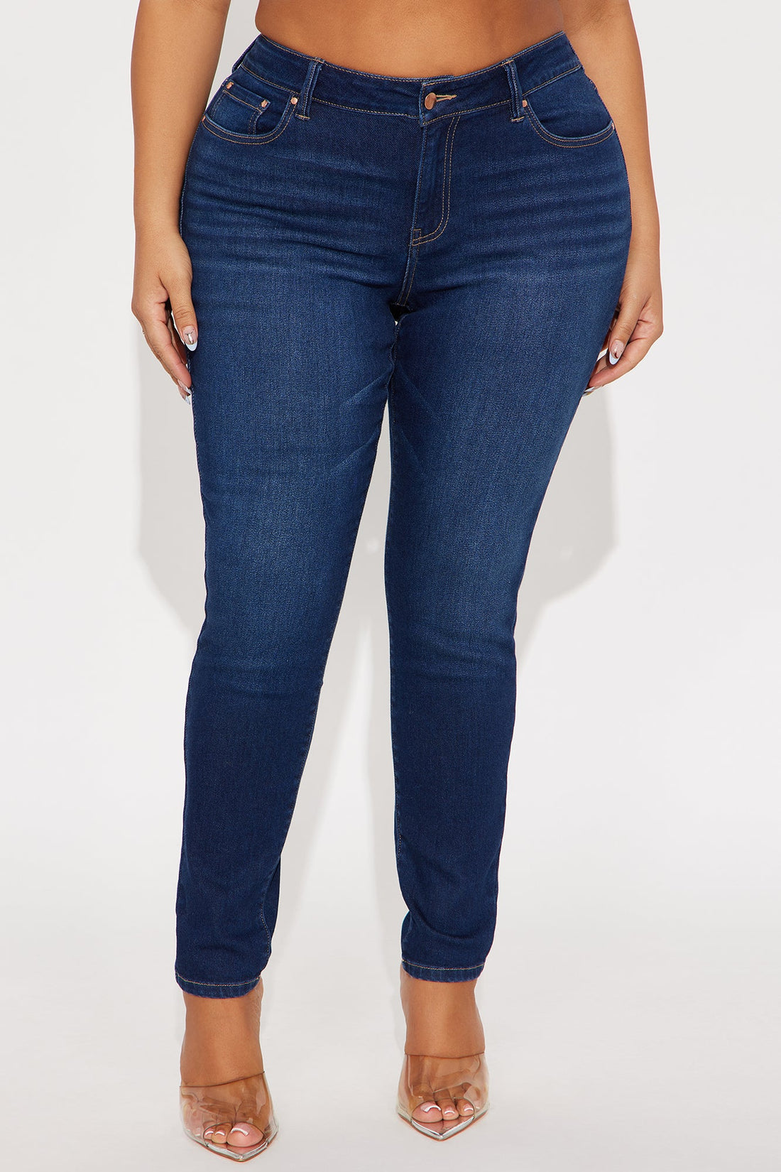 Move With You Low Rise Skinny Jeans - Dark Wash