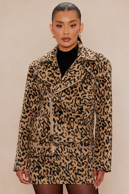 Tracee Wool Jacket - Leopard