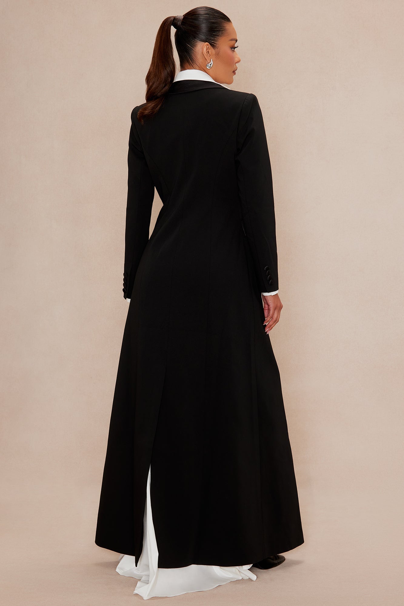 Amelia Blazer 2 Piece Dress Set - Black/White