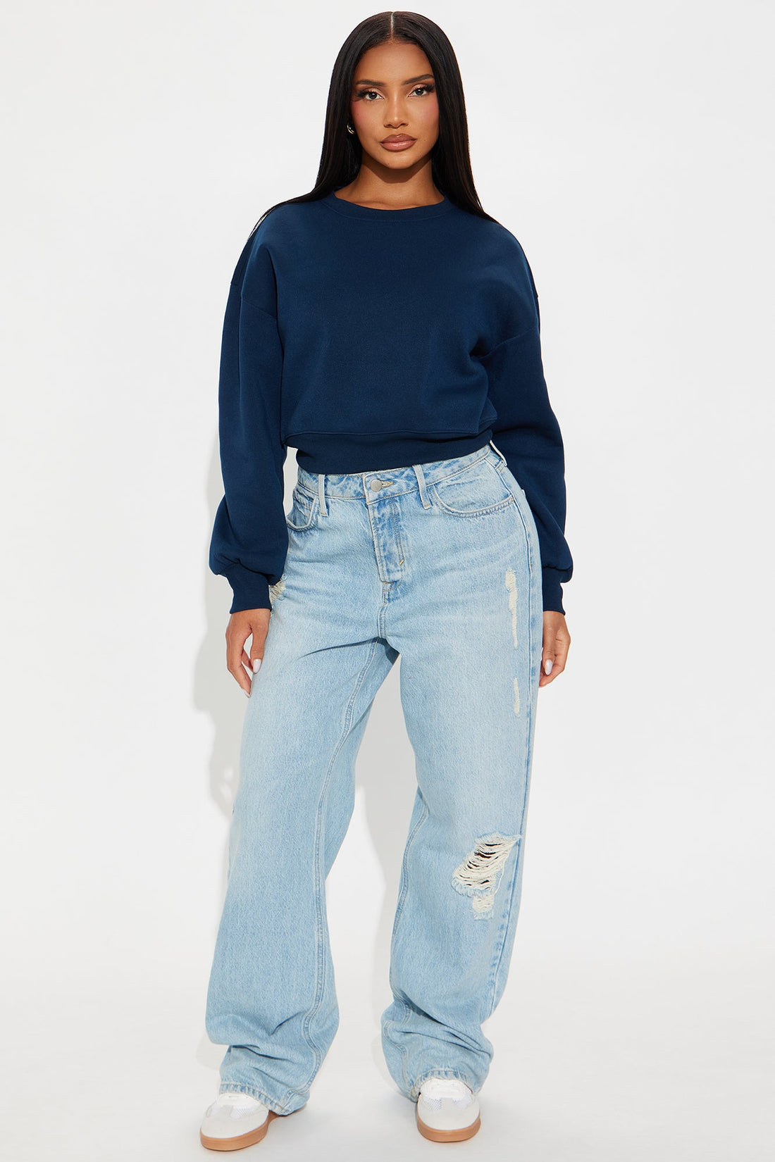 Candice Lounge Crew Neck - Navy