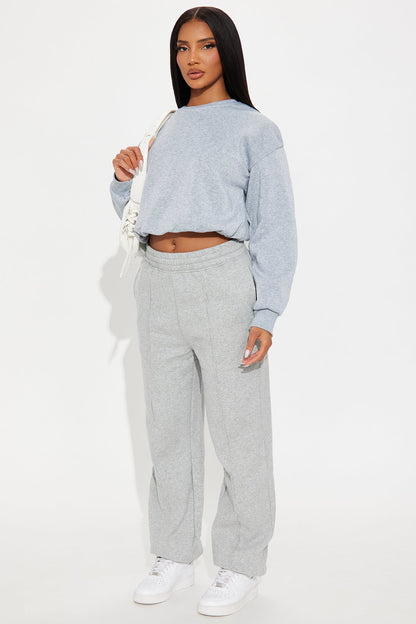 Defined Comfort Fleece Jogger - Heather Grey