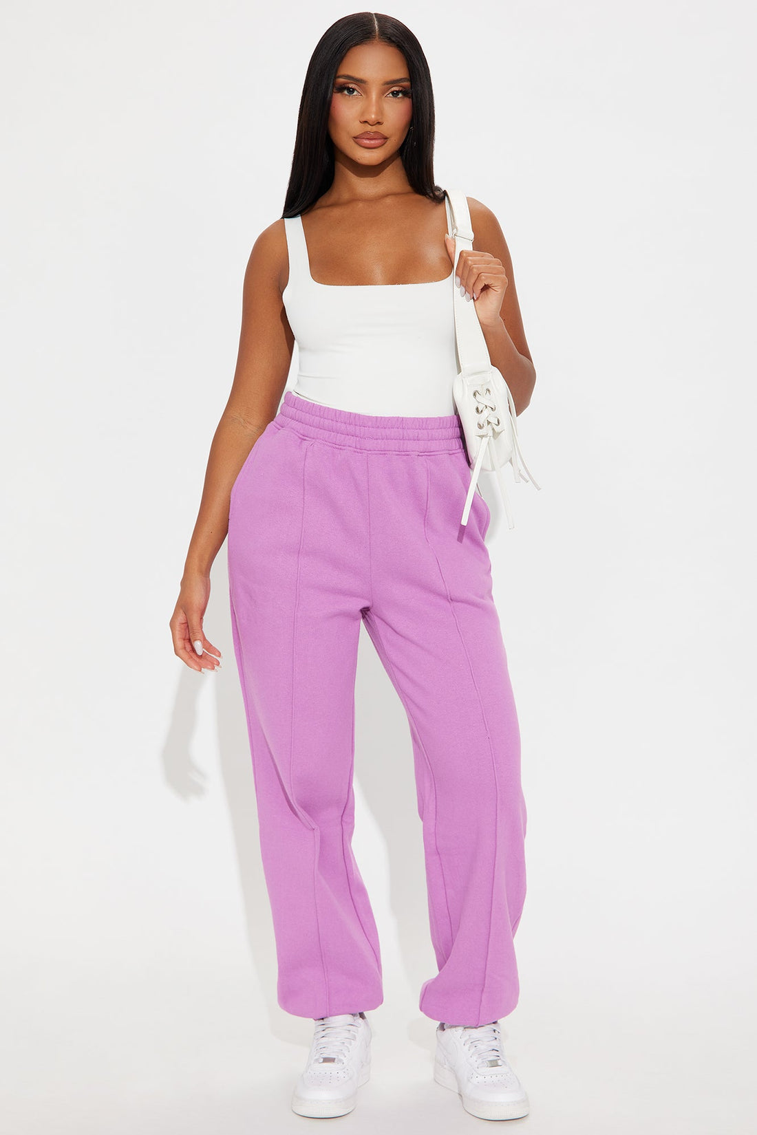 Defined Comfort Fleece Jogger - Plum