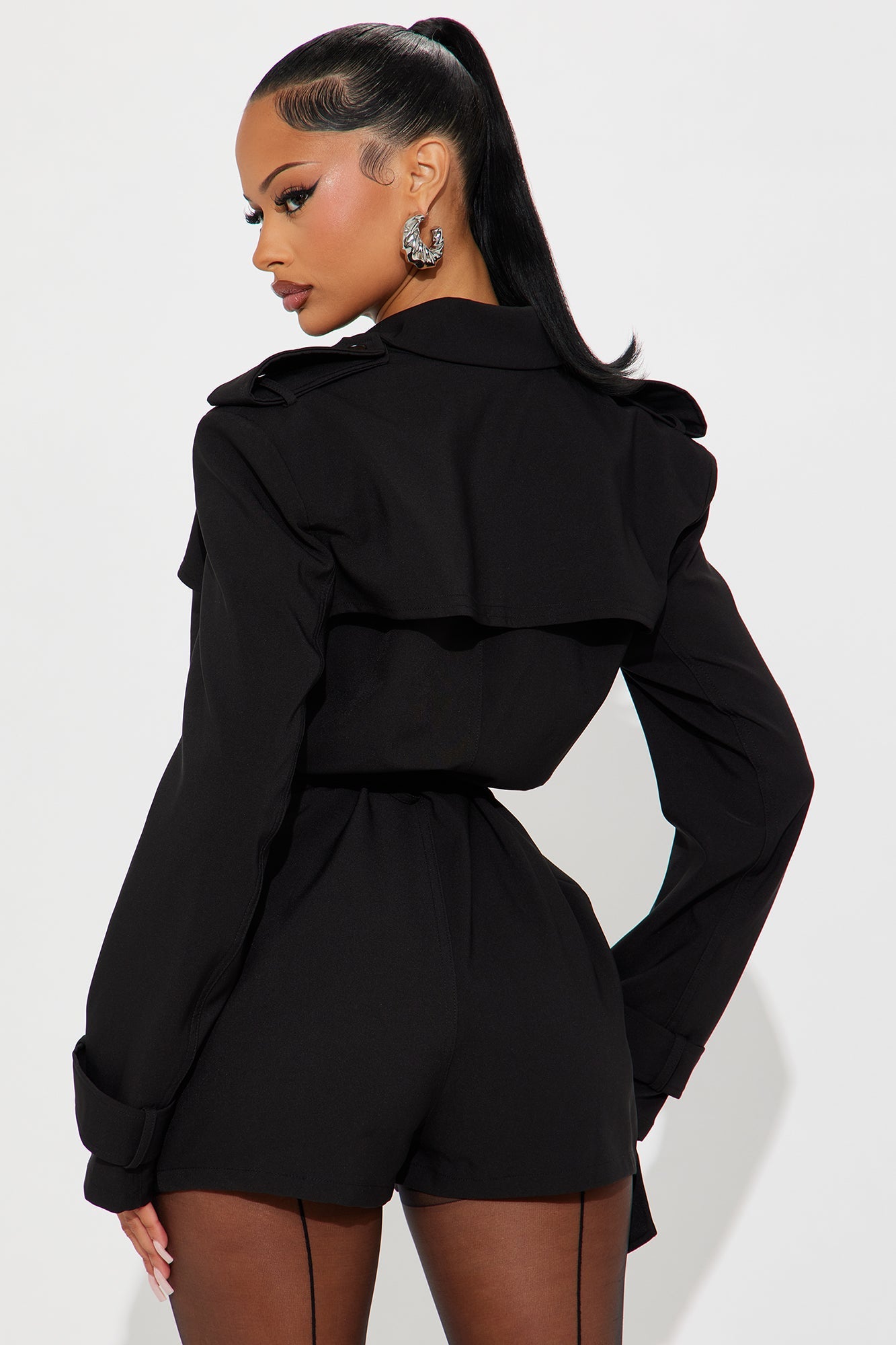 Jenner Blazer Romper - Black