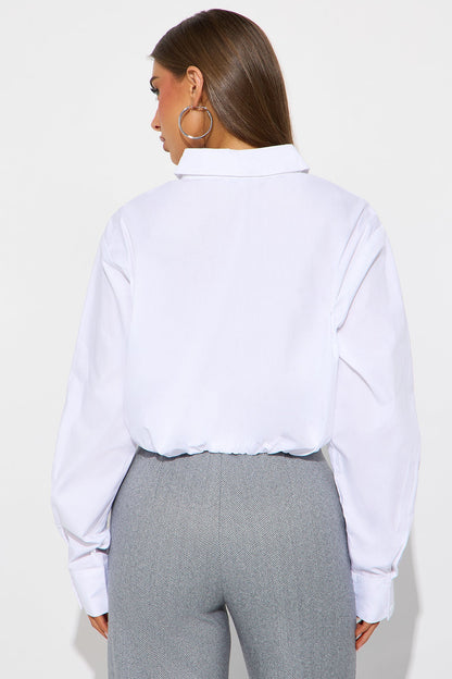 Extra Hours Poplin Shirt - White