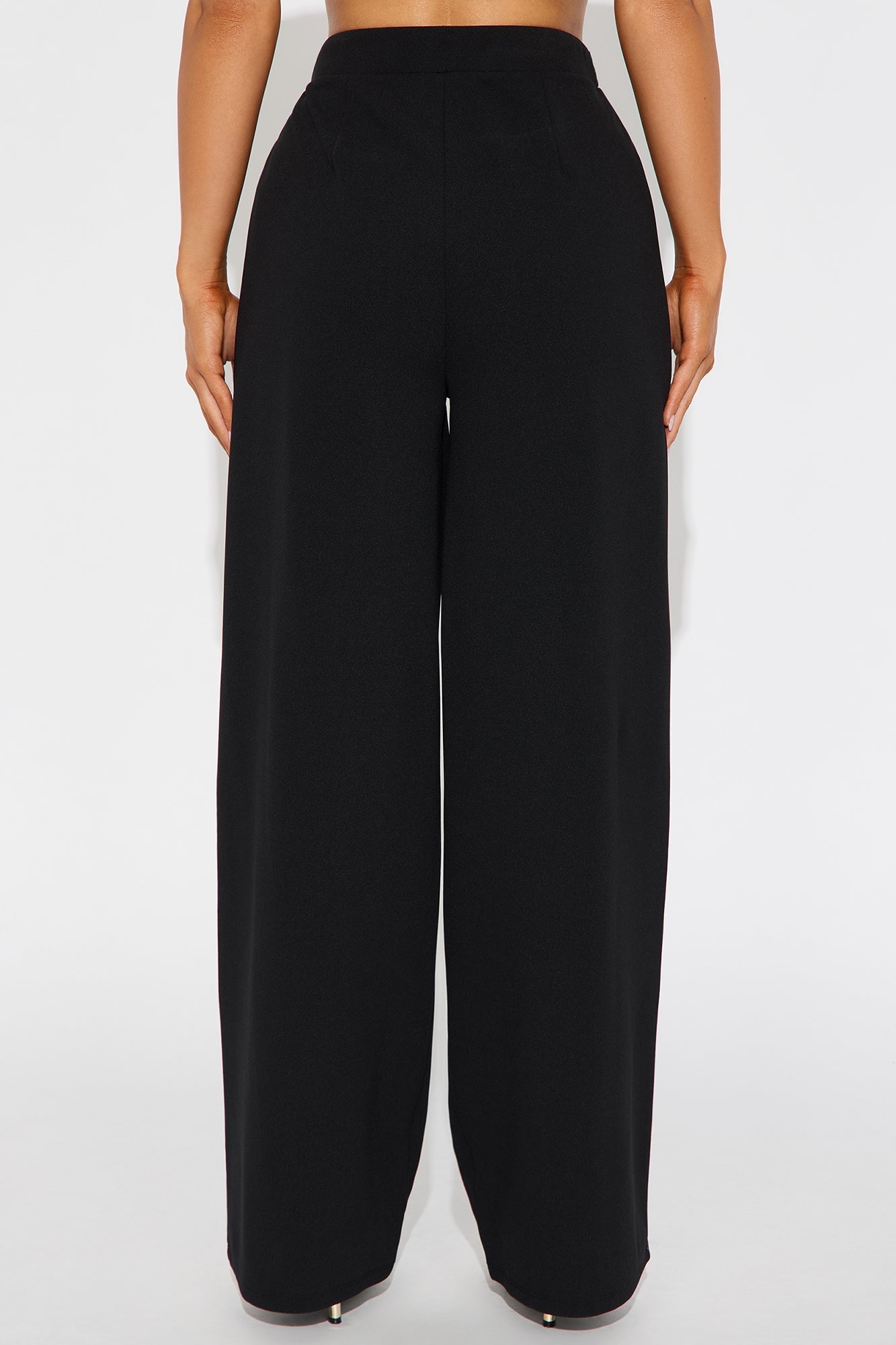 Innocent Promise Crepe Knit Wide Leg Pant 31 - Black