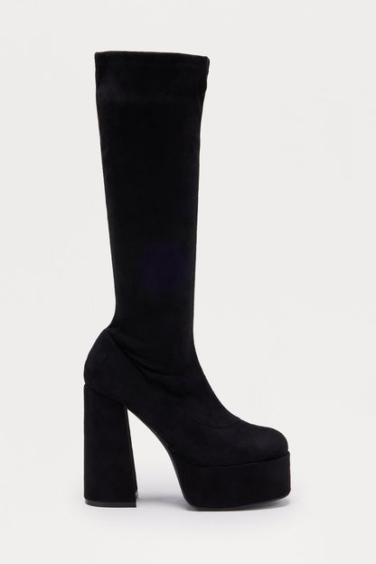 Camden Platform Boots - Black/Black