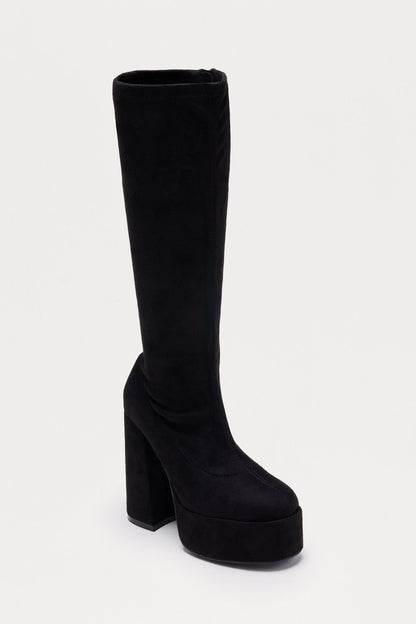 Camden Platform Boots - Black/Black
