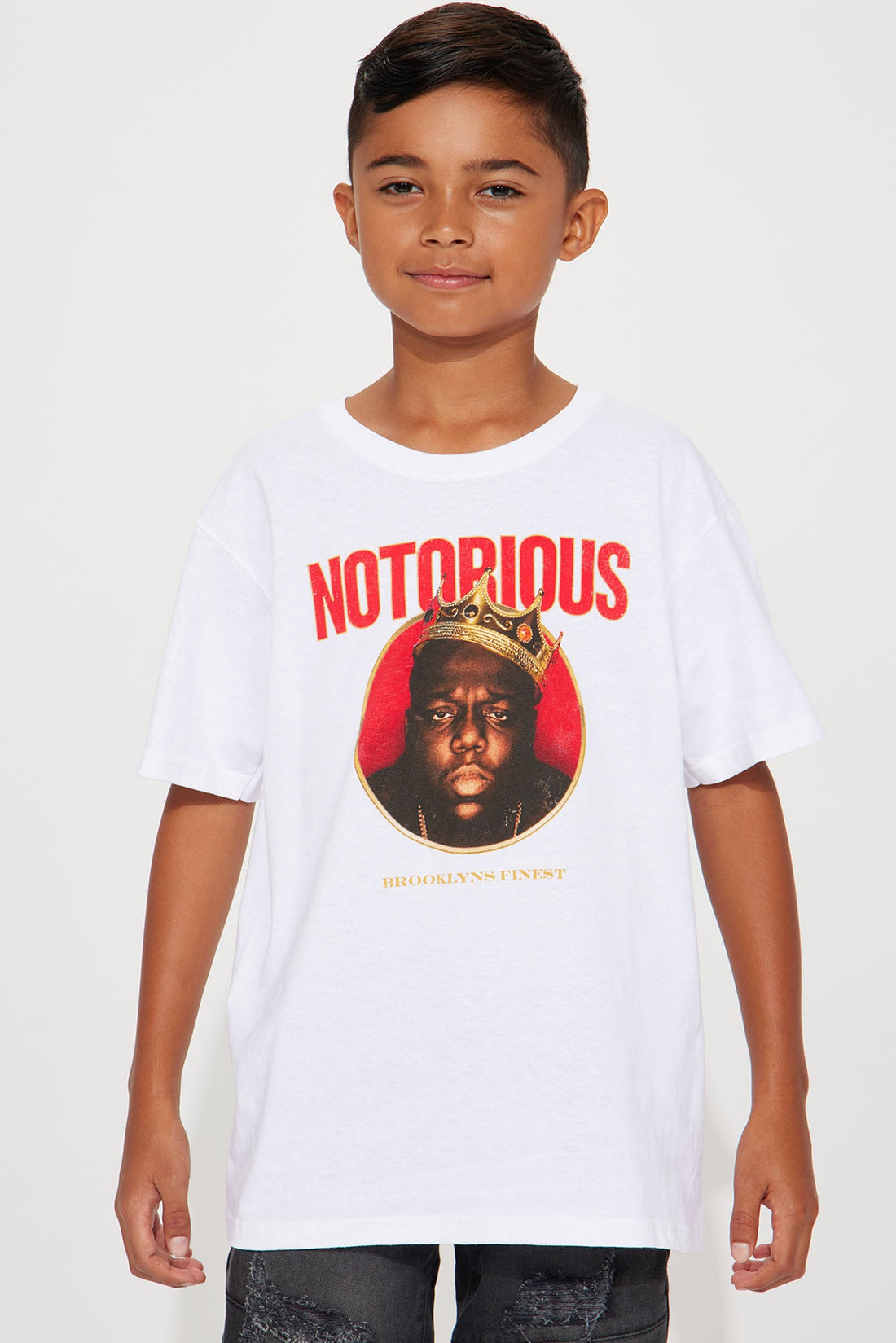 Mini Notorious B.I.G. Short Sleeve Tee - White