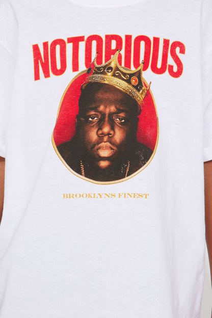 Mini Notorious B.I.G. Short Sleeve Tee - White