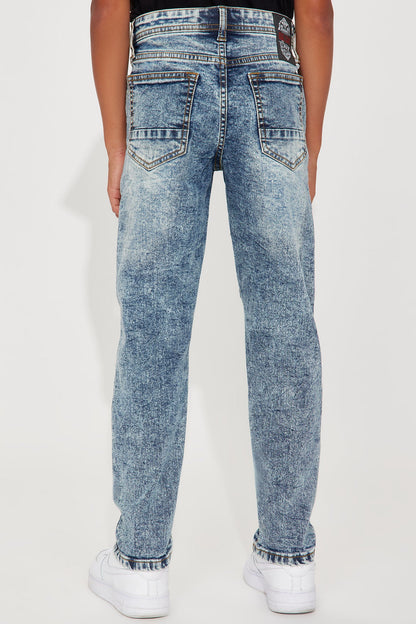 Mini Dee Moto Skinny Jeans - Light Wash