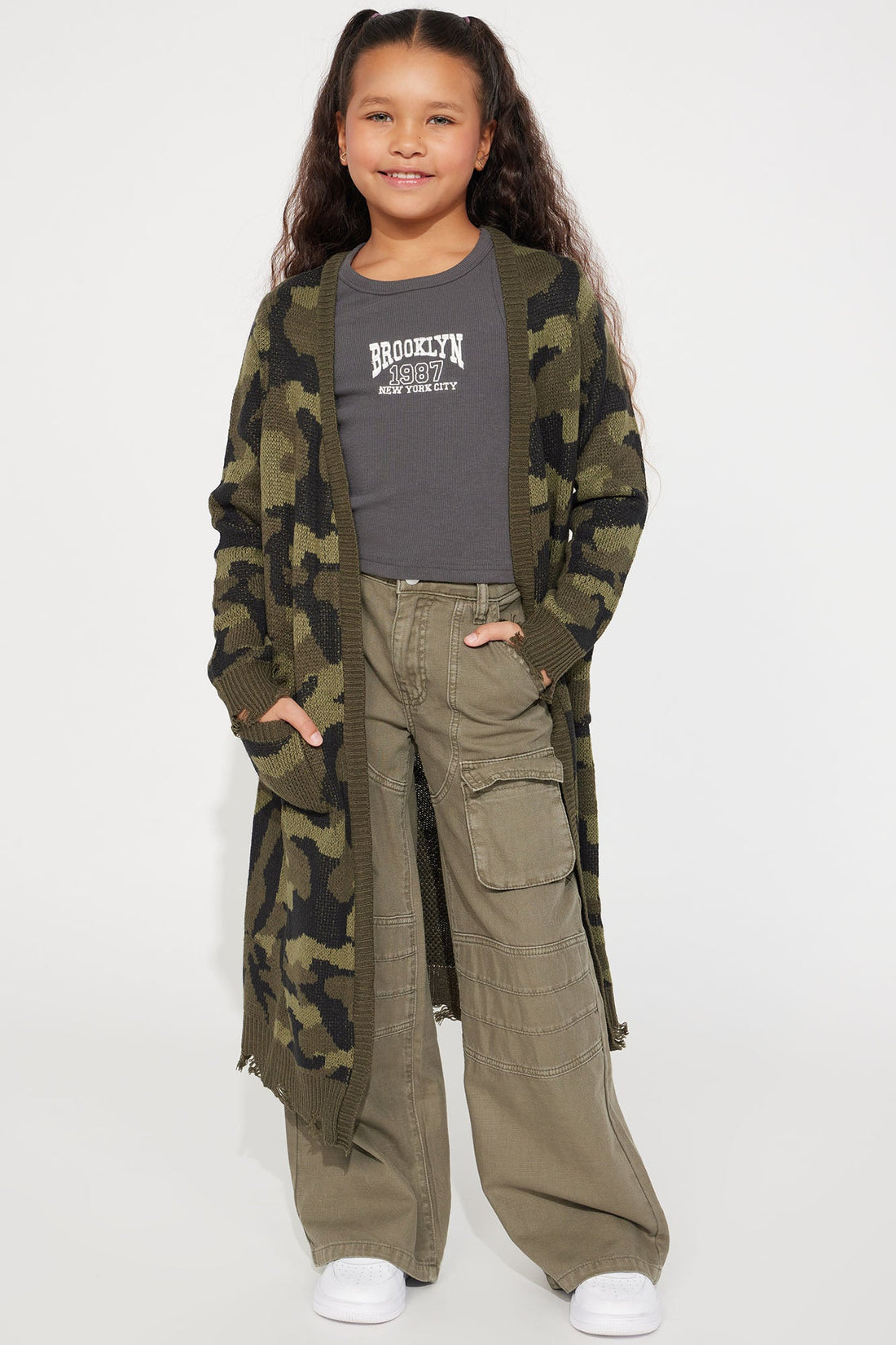 Mini Shelly Wide Leg Pant - Olive