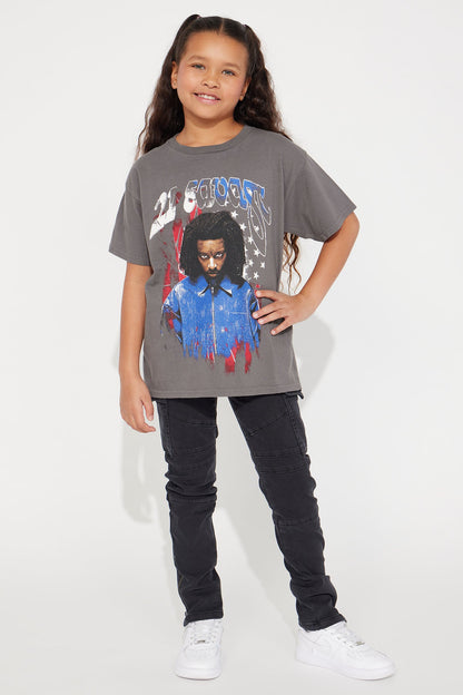 Mini 21 SAVAGE American Dream Washed Tee - Charcoal