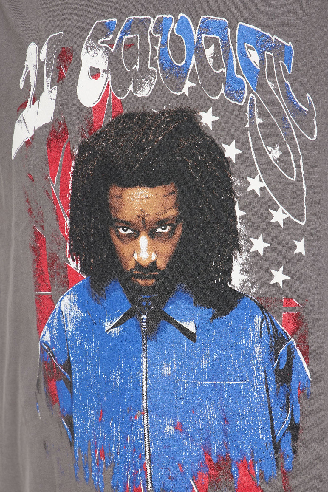 Mini 21 SAVAGE American Dream Washed Tee - Charcoal