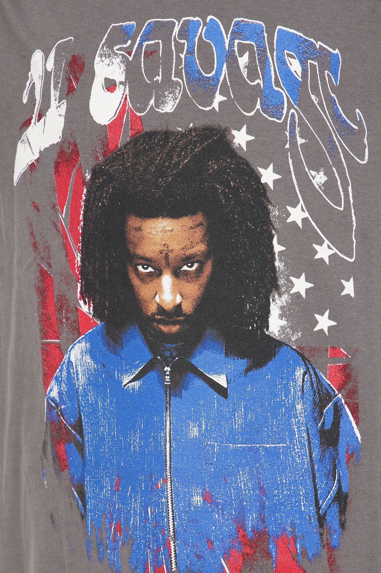 Mini 21 SAVAGE American Dream Washed Tee - Charcoal
