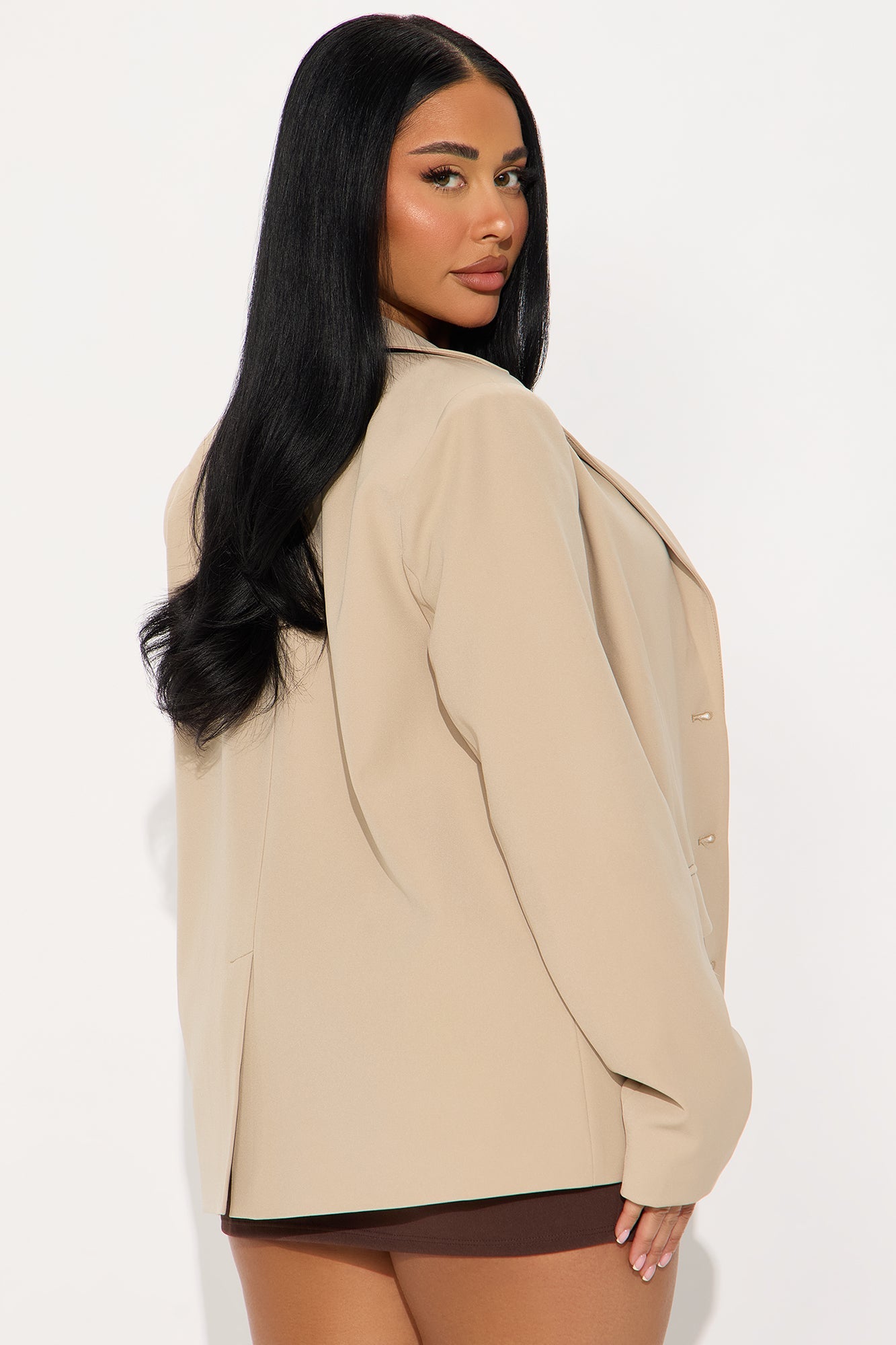 Piper Oversized Blazer - Taupe