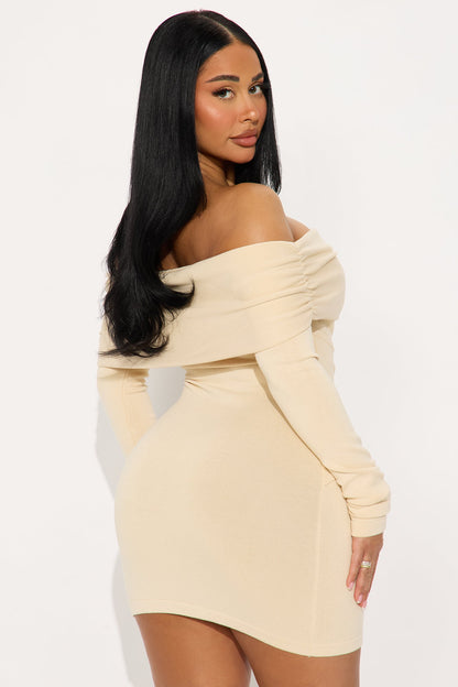 Luisa Sweater Corset Mini Dress - Ivory