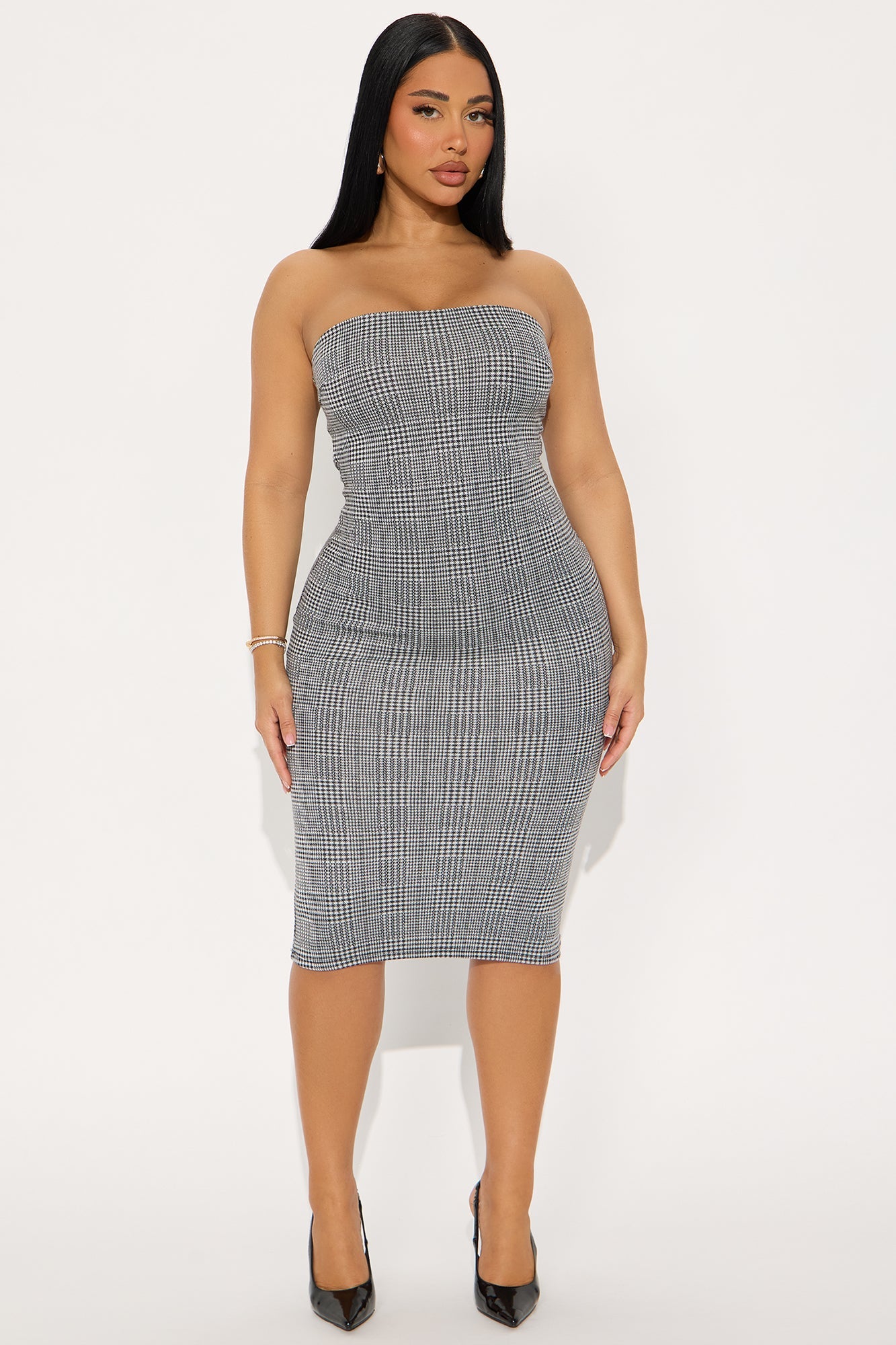 Slay Ready Jacket Midi Dress Set - Black/combo
