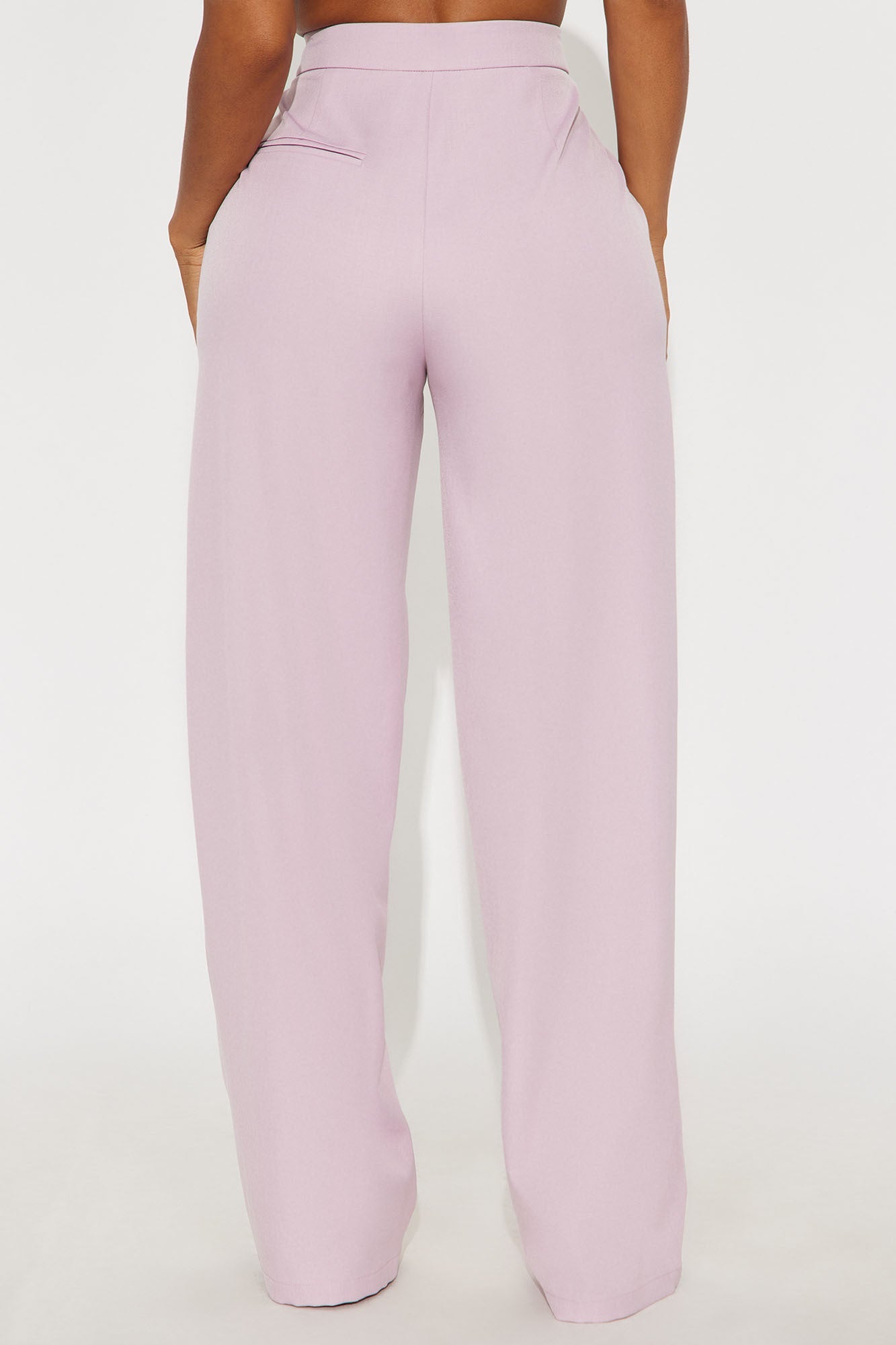 Close The Deal Wide Leg Trouser Pant 33″ - Pink