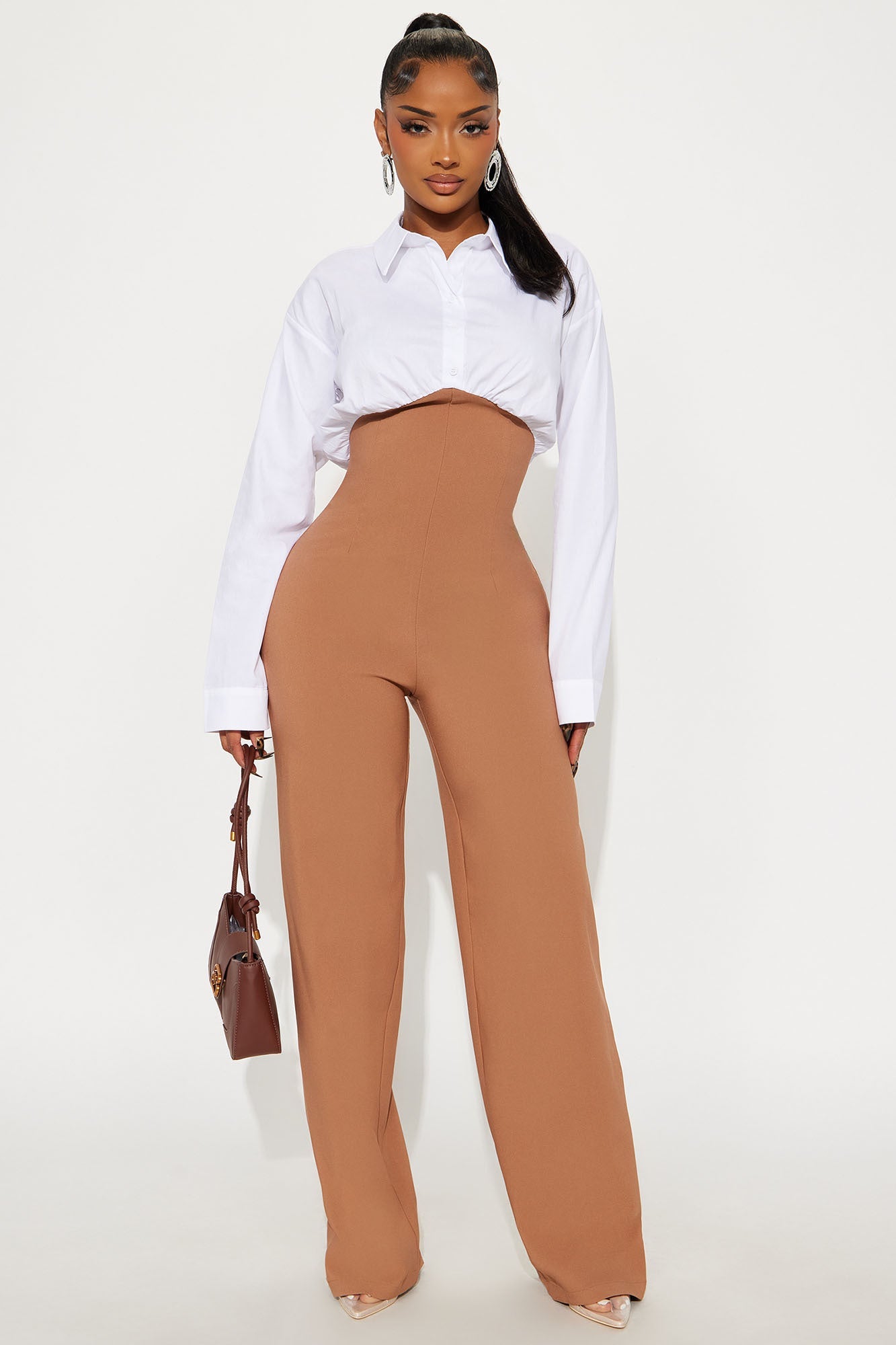 Collaboration Jumpsuit - Mocha/combo