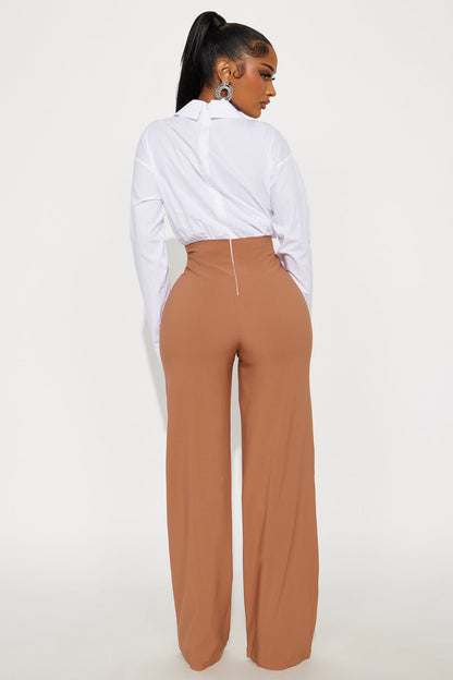 Collaboration Jumpsuit - Mocha/combo