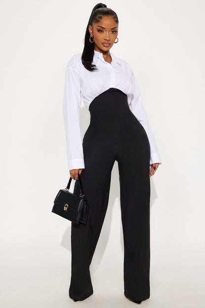 Collaboration Jumpsuit - White/Black