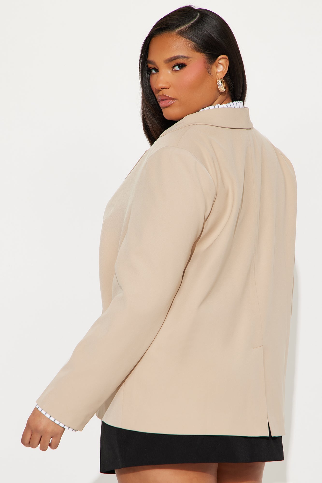 Piper Oversized Blazer - Taupe