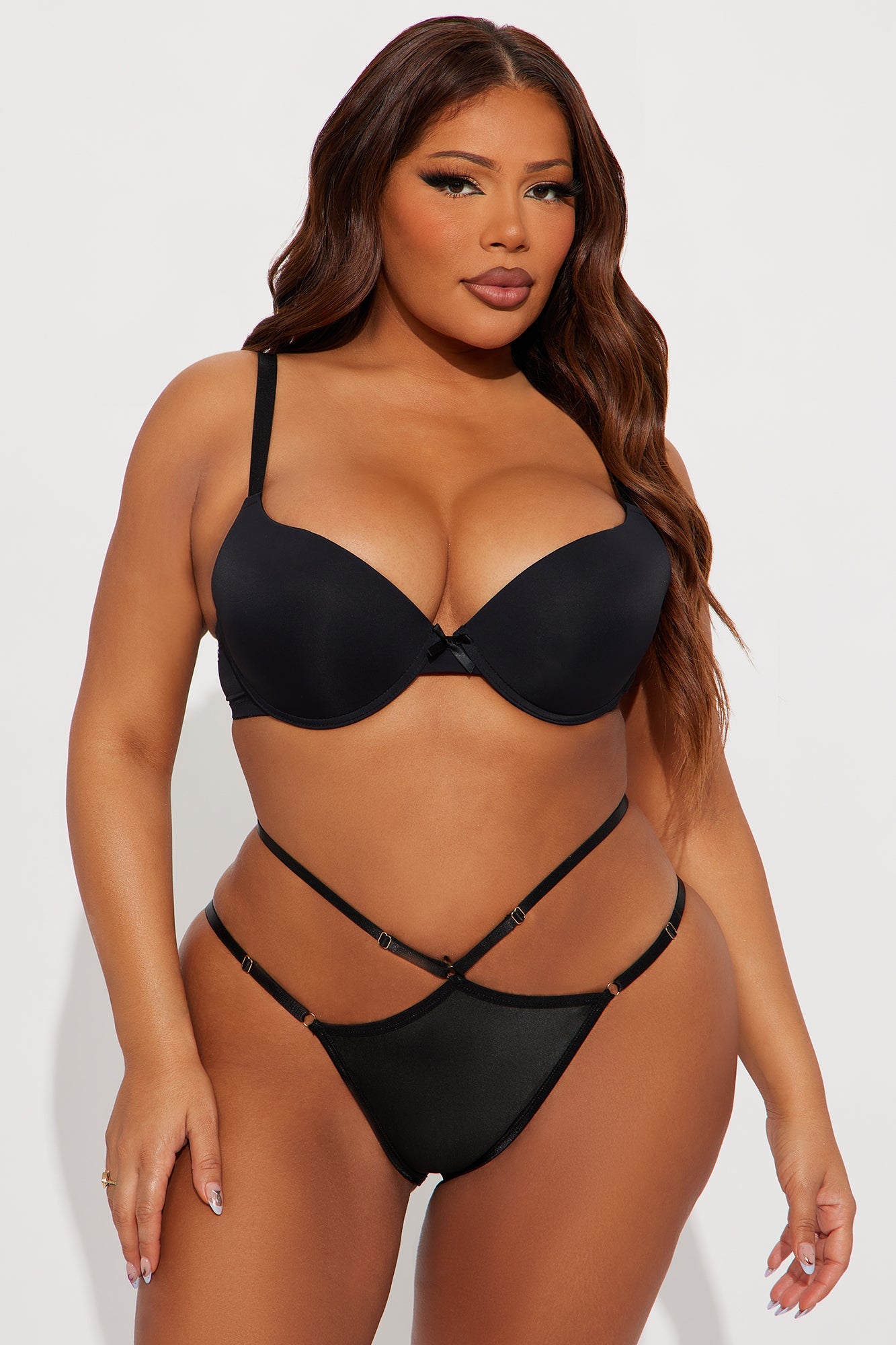 Chained To Love Chain G String Panty - Black