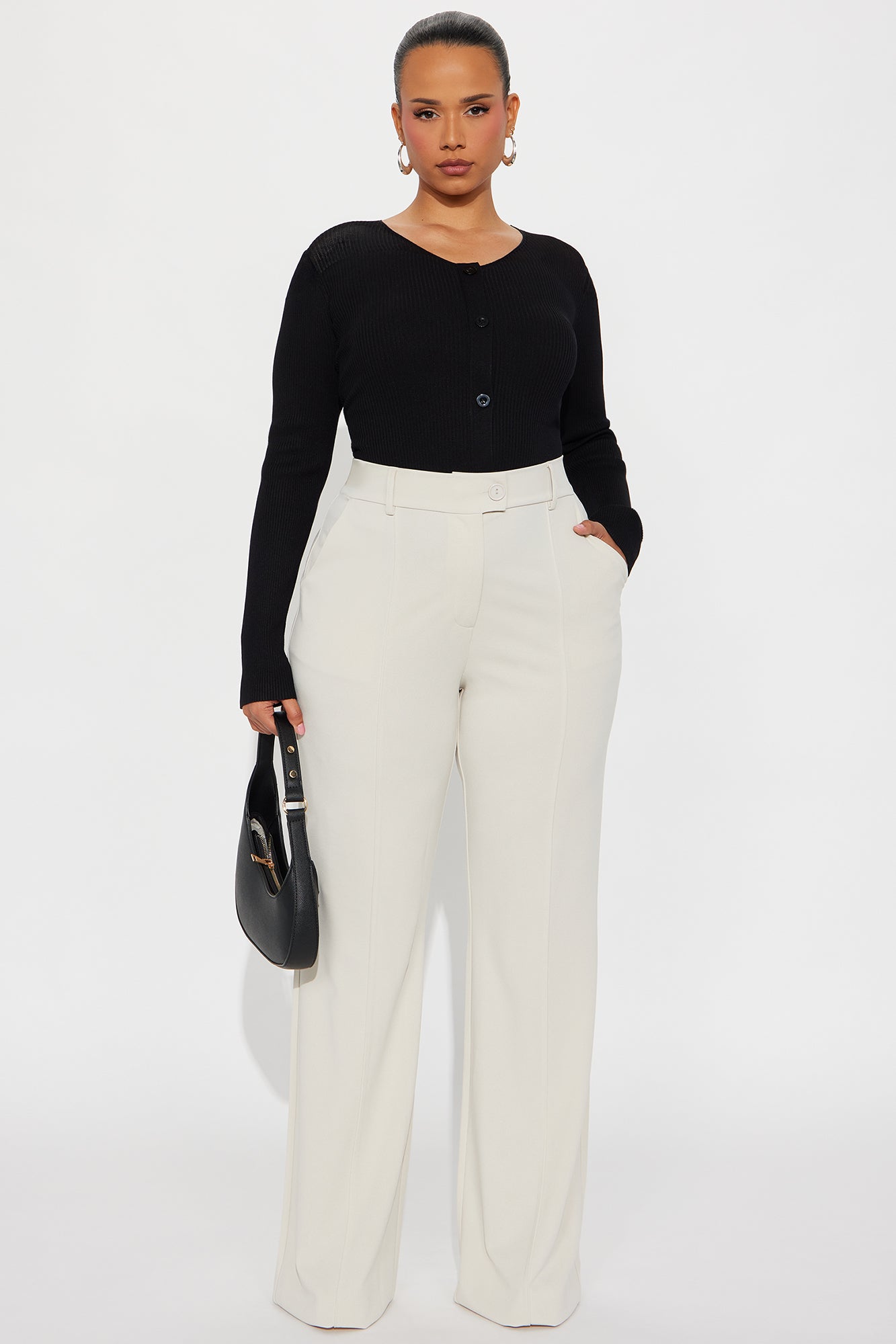 See Through You Mesh Detail Cardigan - Black