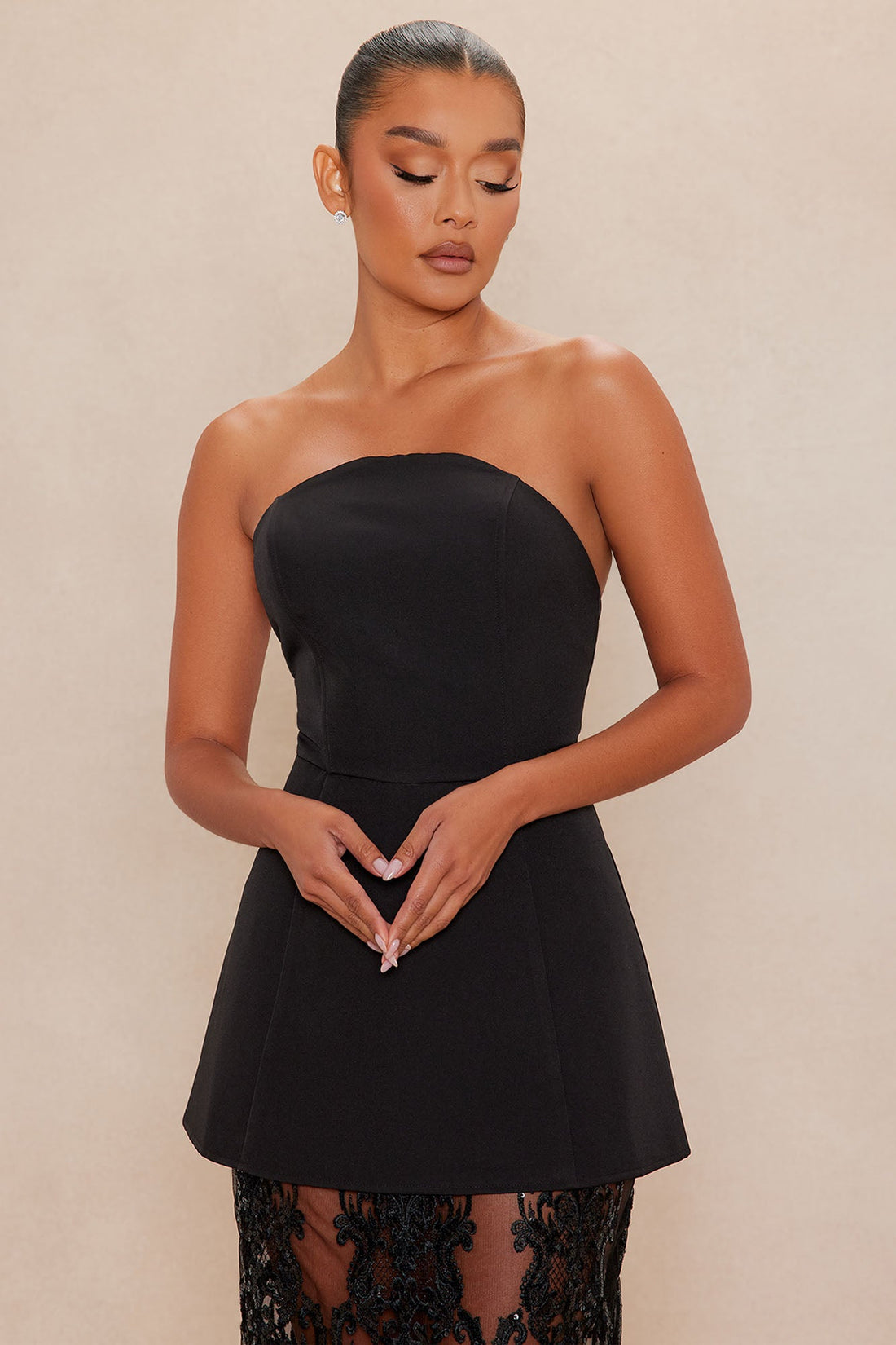 Sarah Embroidered Maxi Dress - Black
