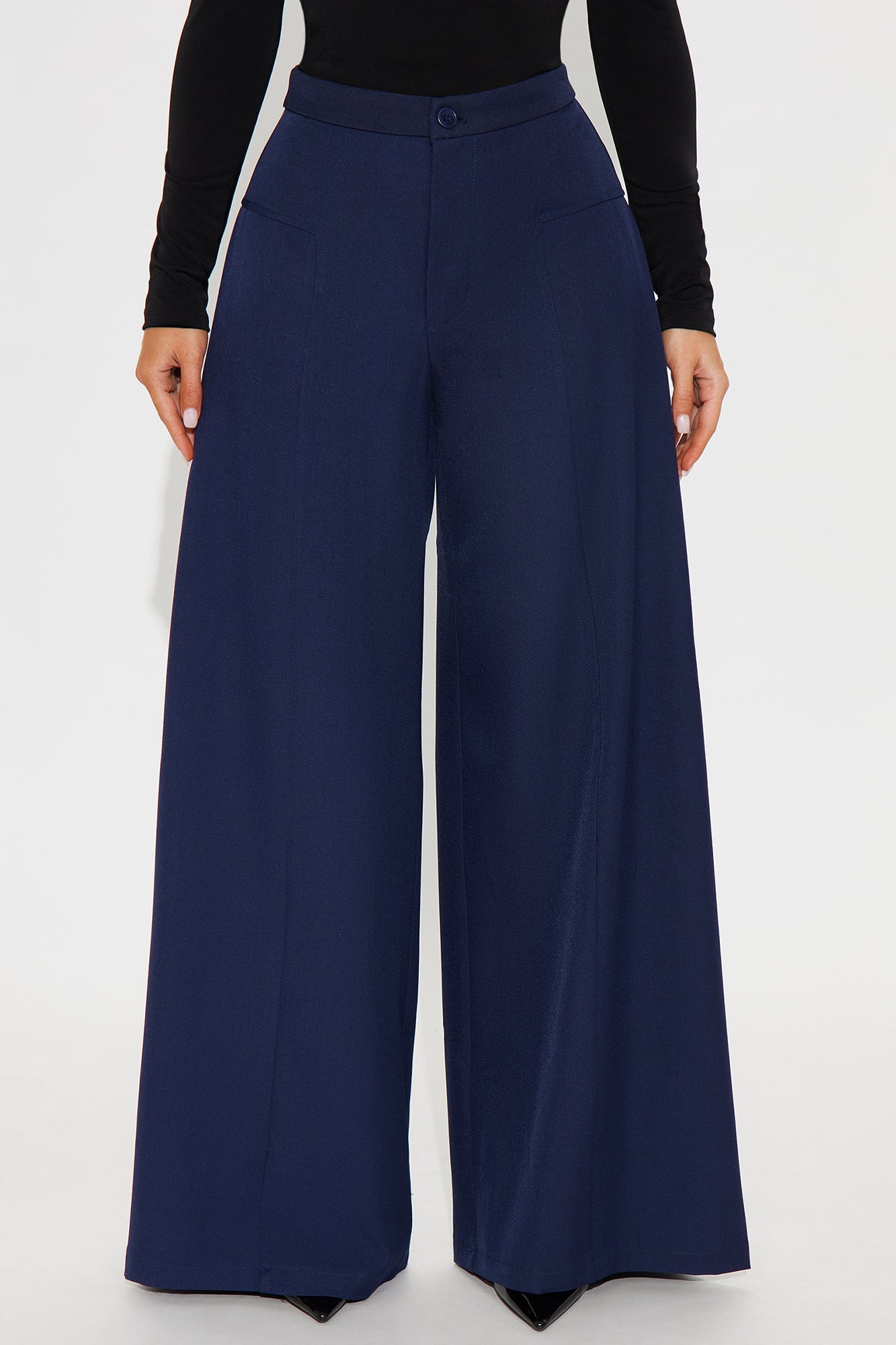 Carmina Wide Leg Pant 33″ - Navy