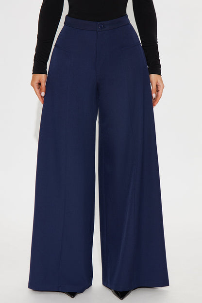 Carmina Wide Leg Pant 33″ - Navy