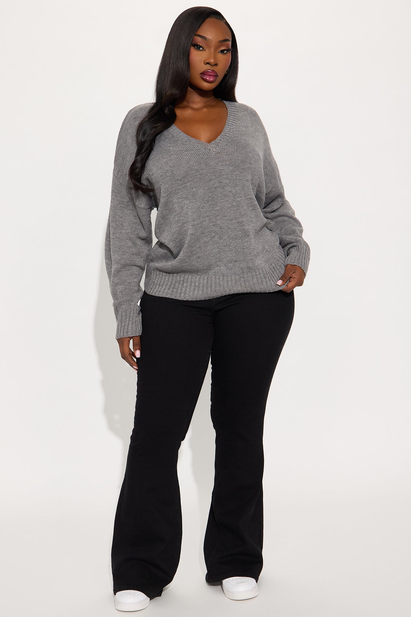 My Favorite Oversized Sweater - Grey