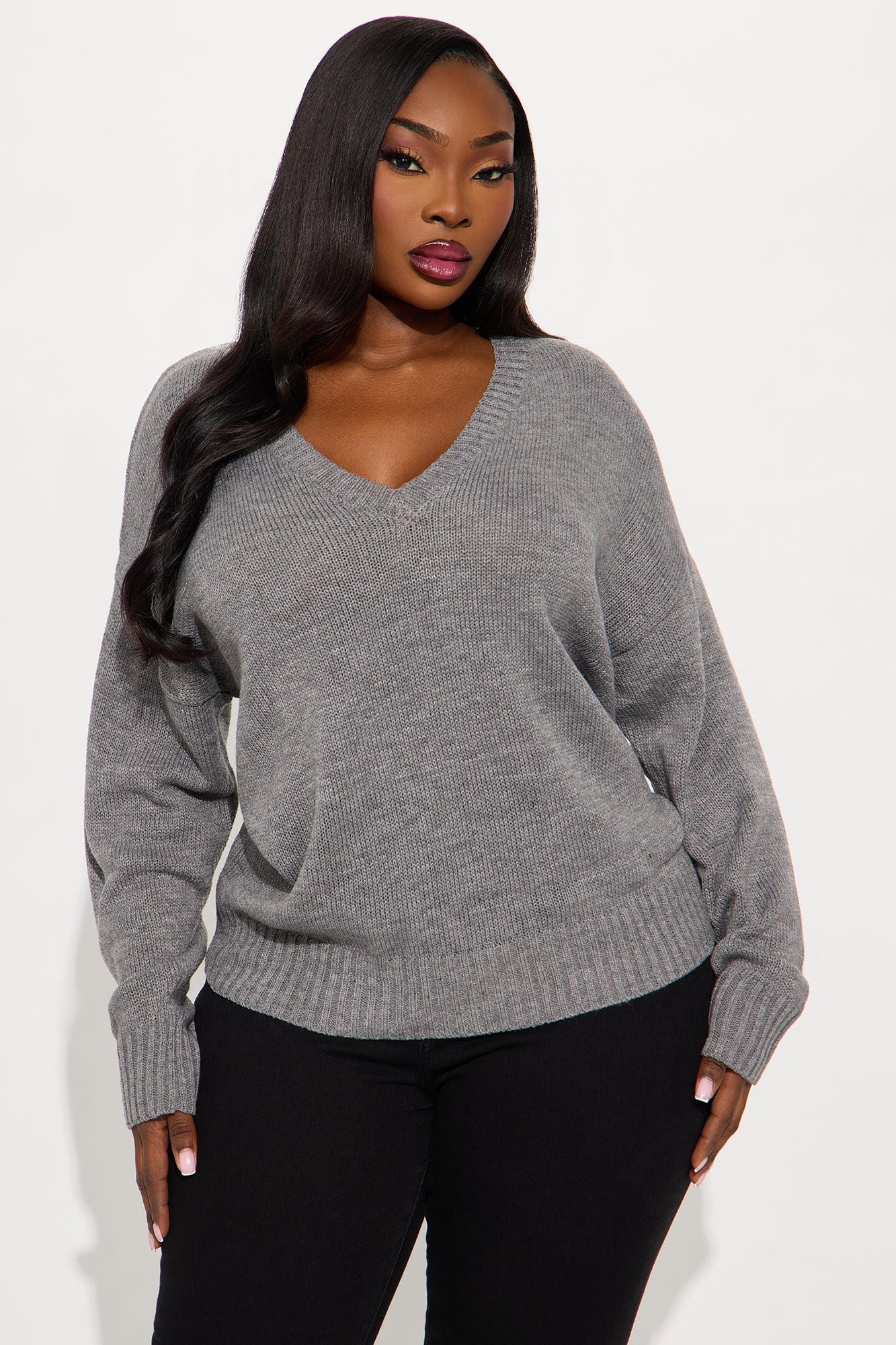 My Favorite Oversized Sweater - Grey
