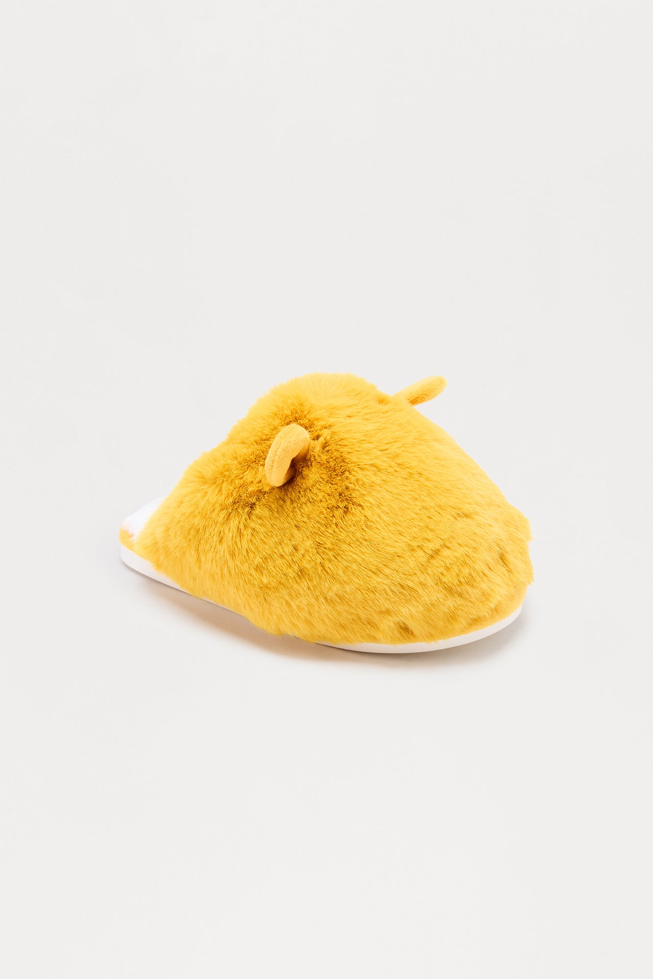 Fifi Faux Fur Slippers - Mustard