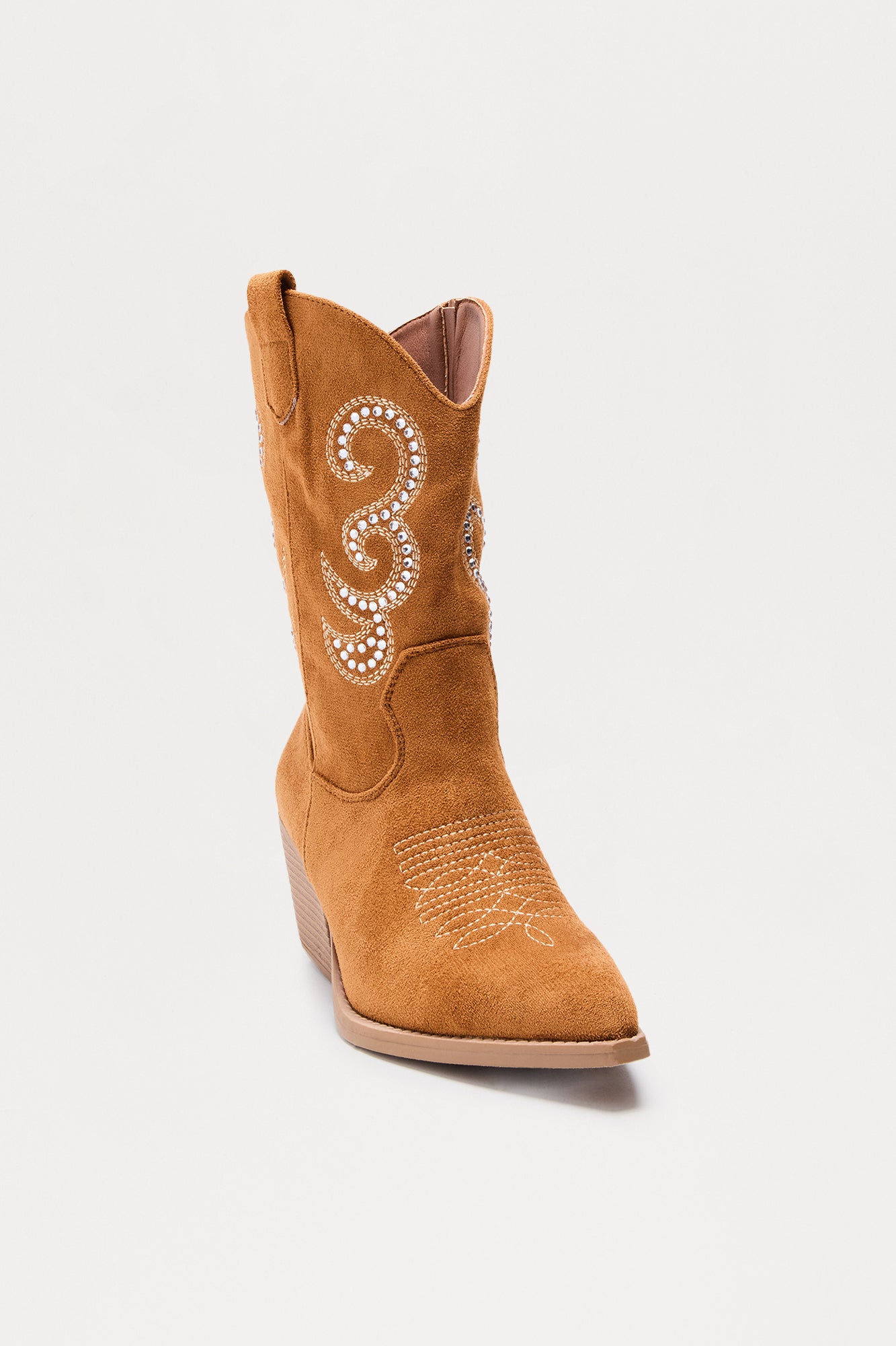 South Rhinestone Cowboy Boots - Brown