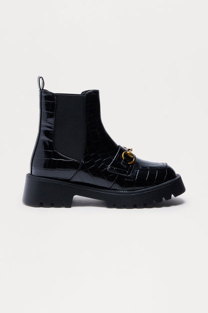 Gavin Hardware Booties - Black