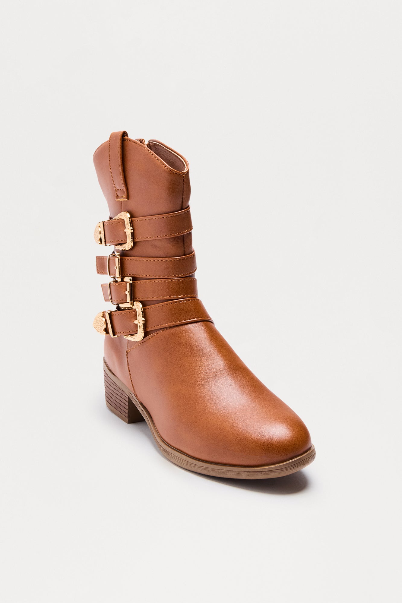 Mini Along For The Ride Cowboy Boots - Tan