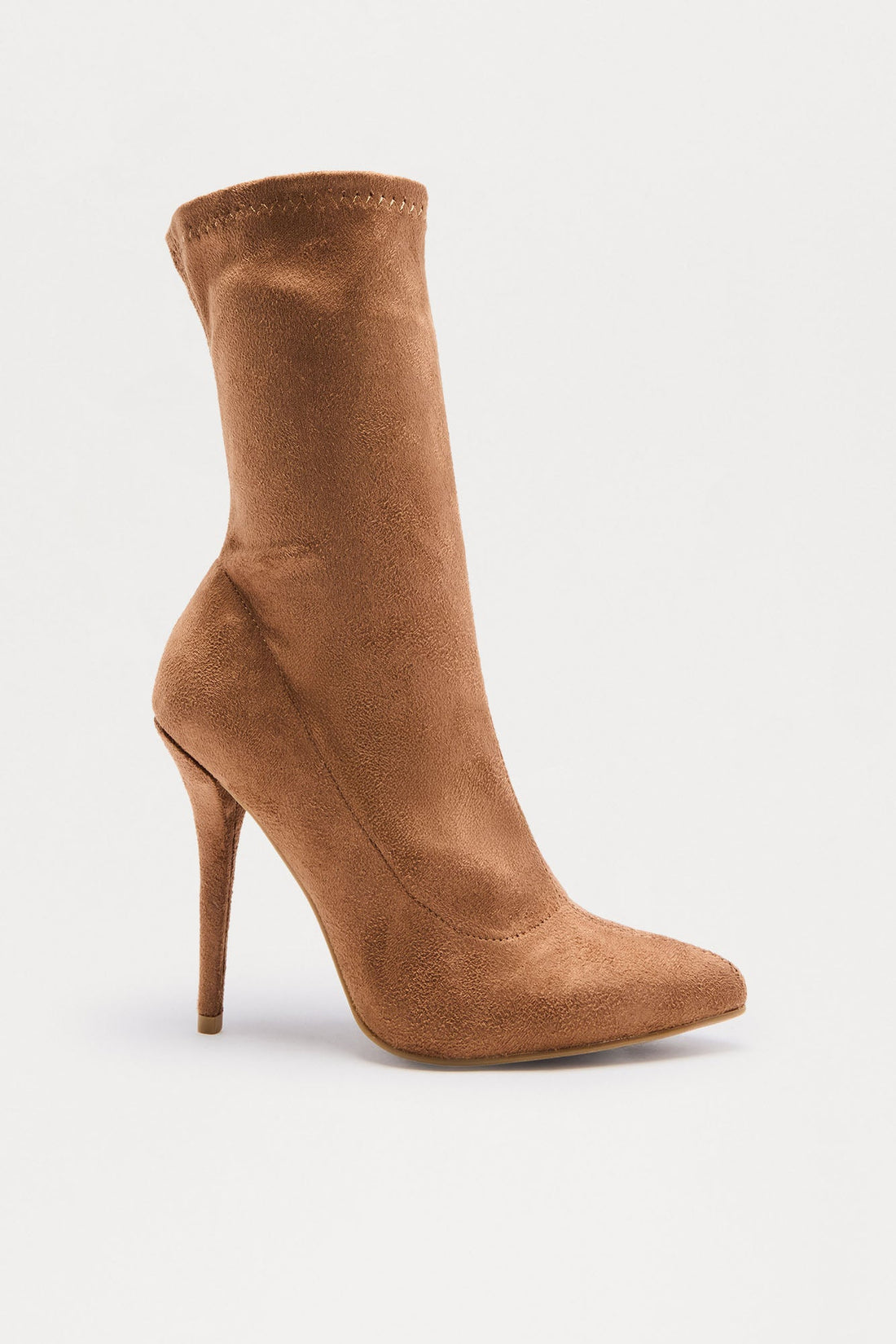 No Snakes Allowed Heel Bootie - LightBrown