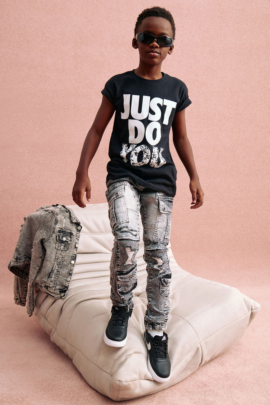 Mini Just Do You T-Shirt - Black