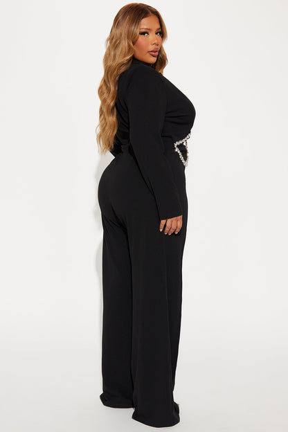 Sweet Nights Jumpsuit - Black