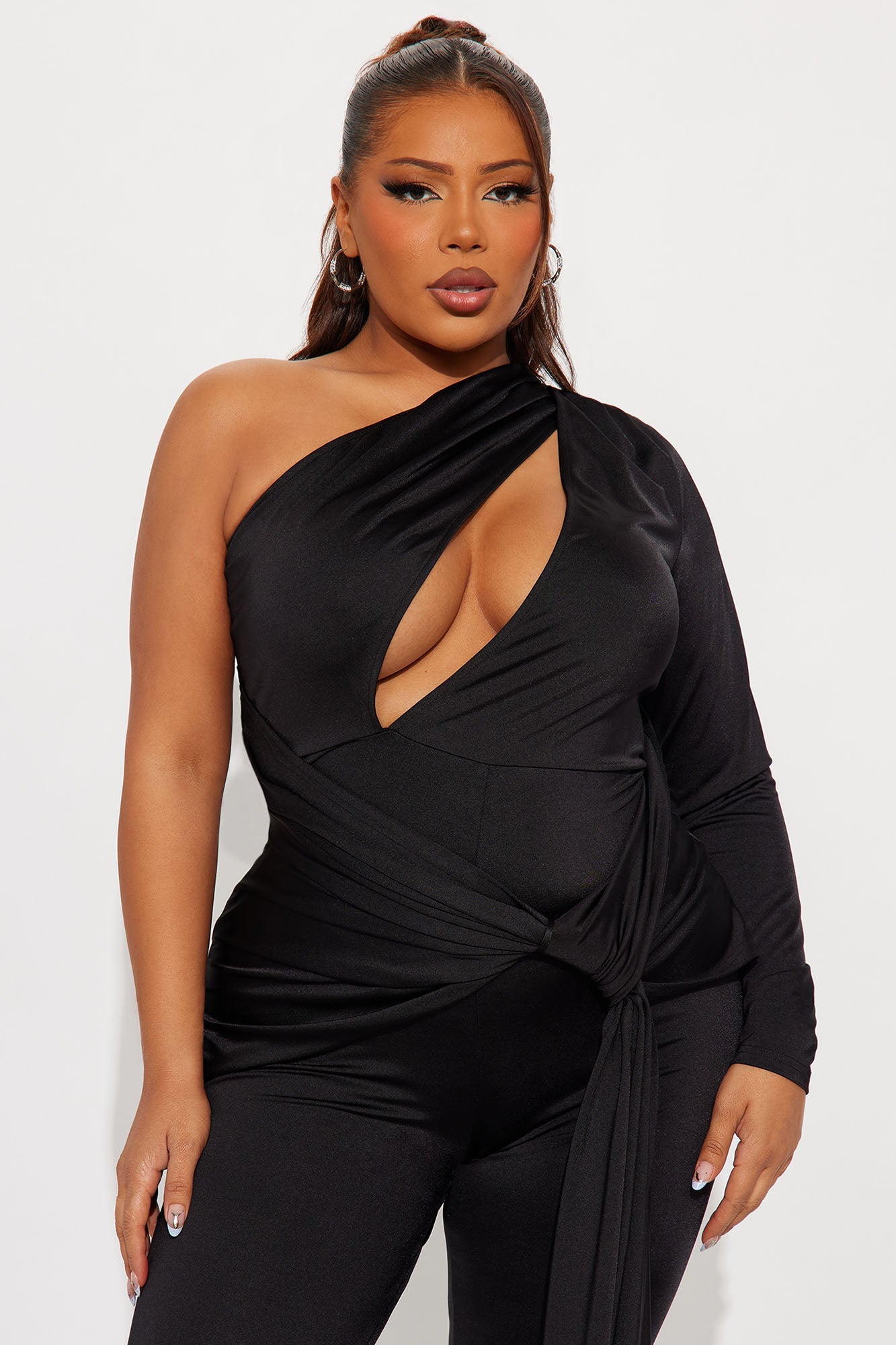 Estella Straight Leg Jumpsuit - Black