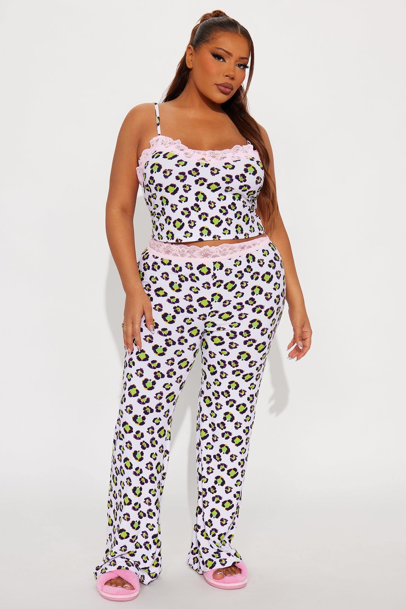 Wild Child Cami PJ Pant Set - Leopard