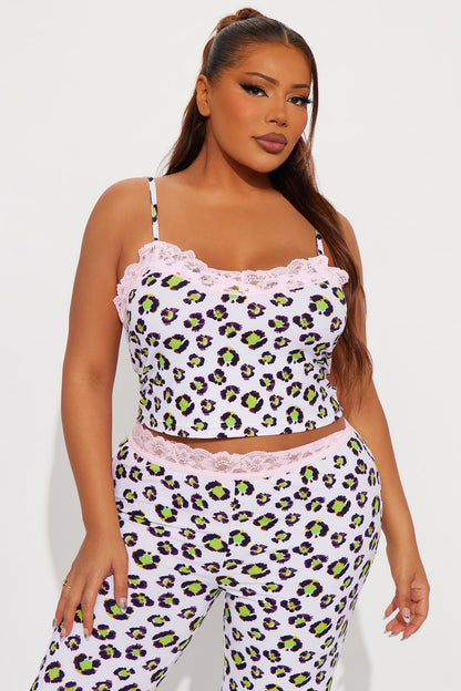 Wild Child Cami PJ Pant Set - Leopard