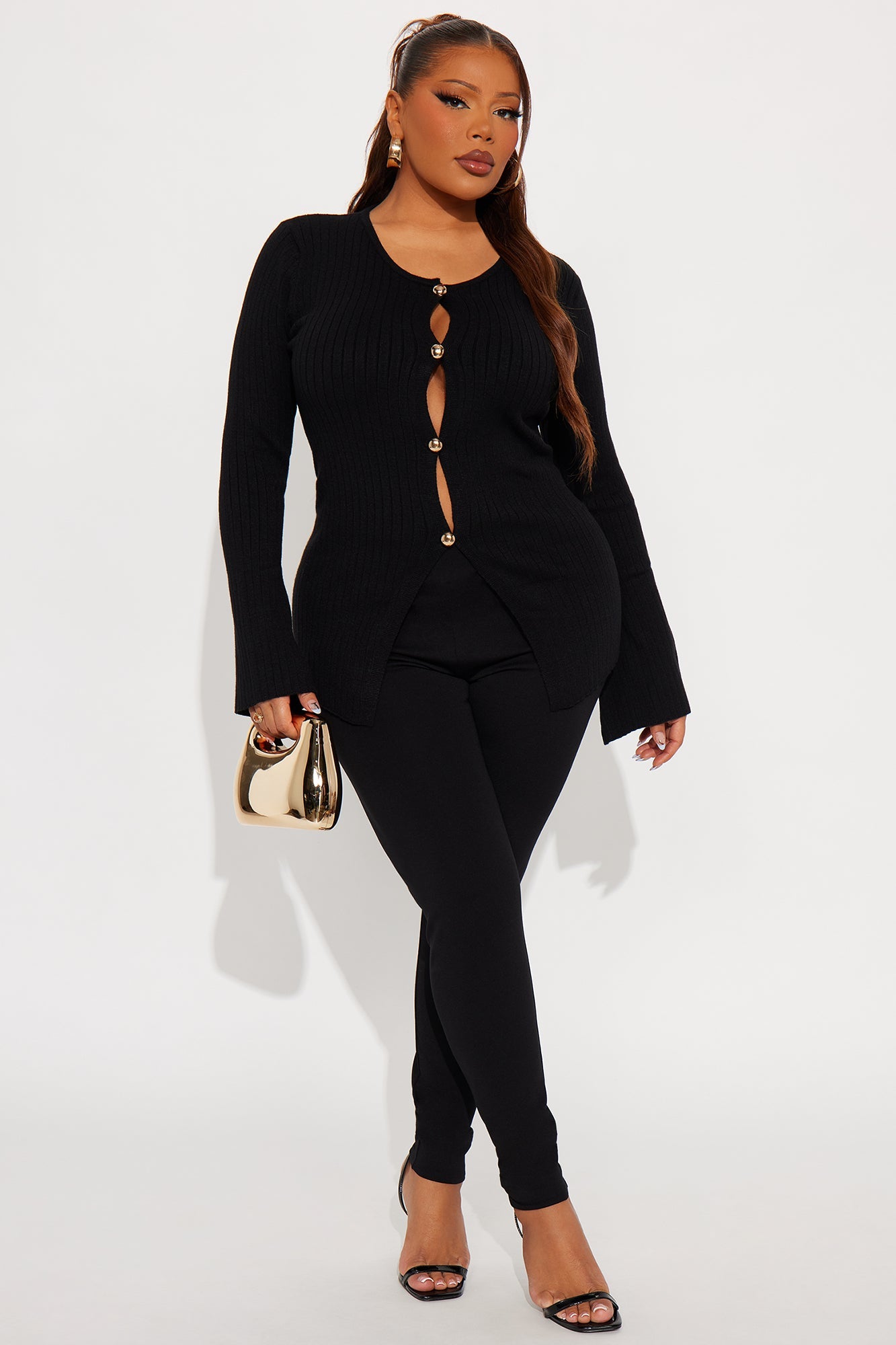 Felicity Hardware Cardigan - Black