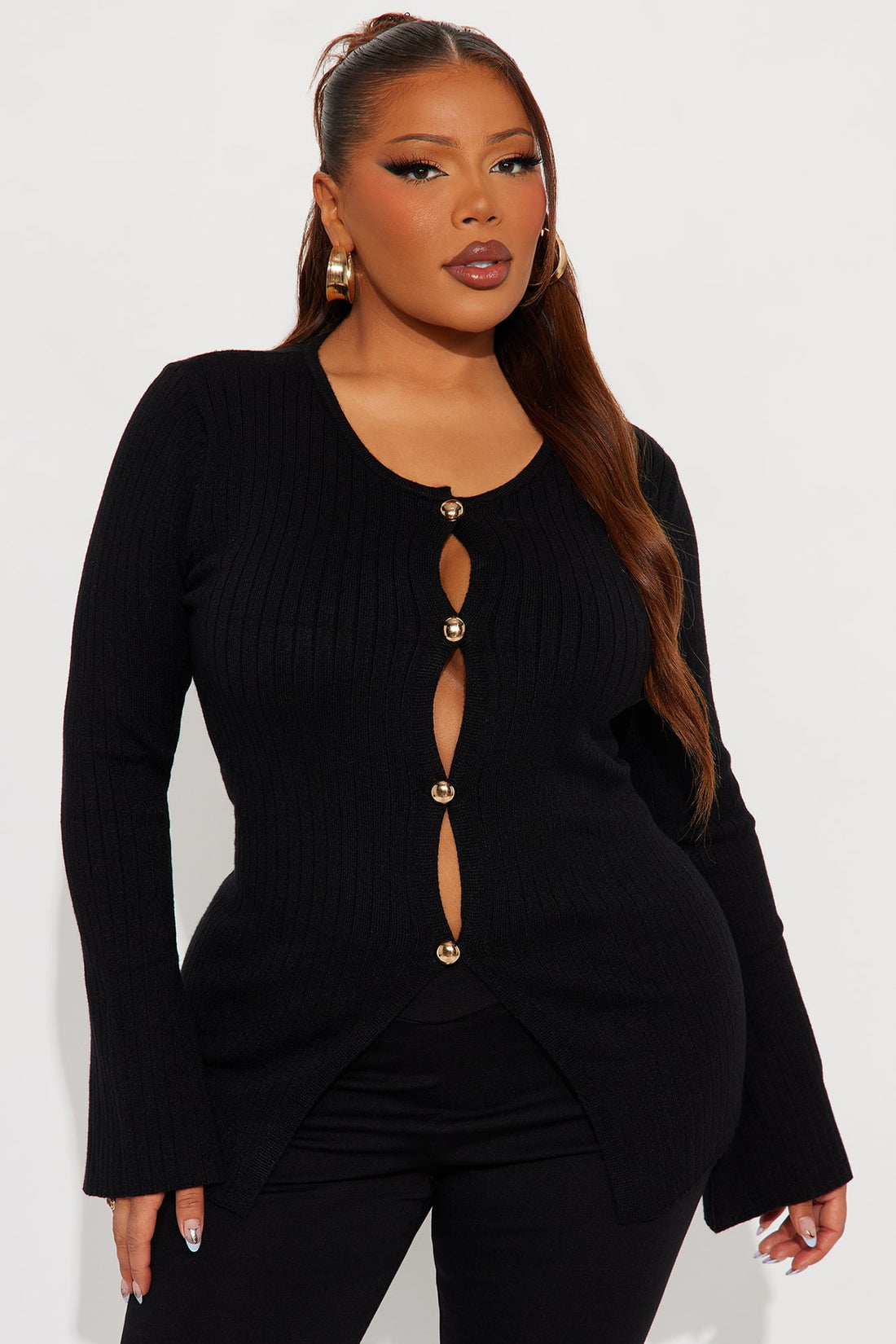 Felicity Hardware Cardigan - Black