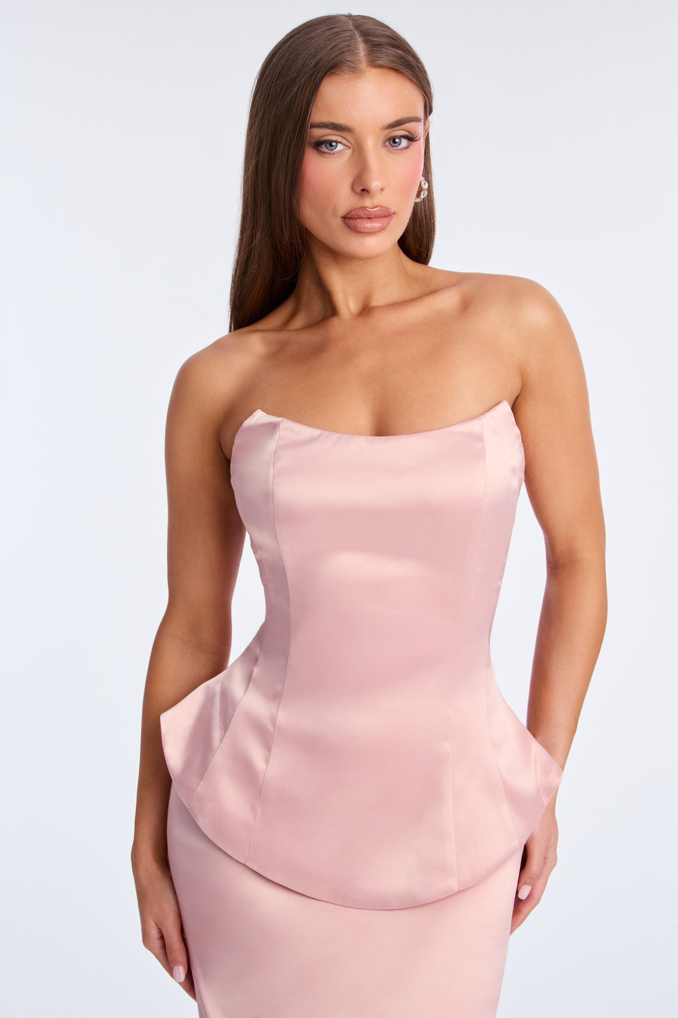 Darling Mine Satin Maxi Gown - Mauve
